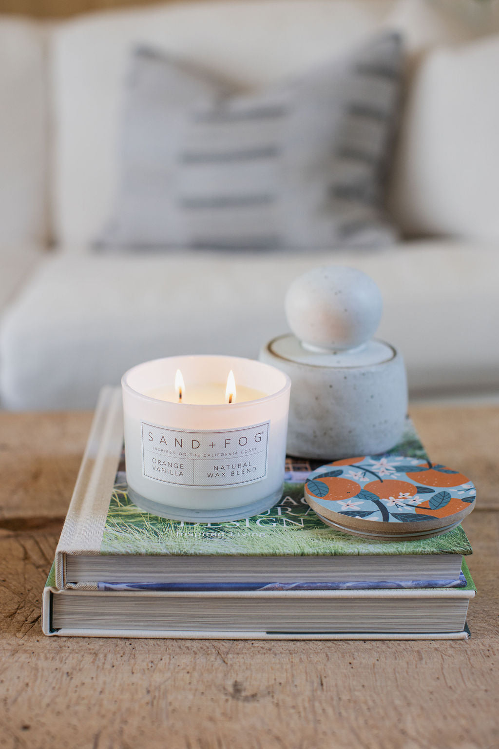 Orange Vanilla Cozy 12 oz scented candle