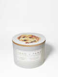 Sand + Paws Cashmere & Linen Cozy 12 oz scented candle