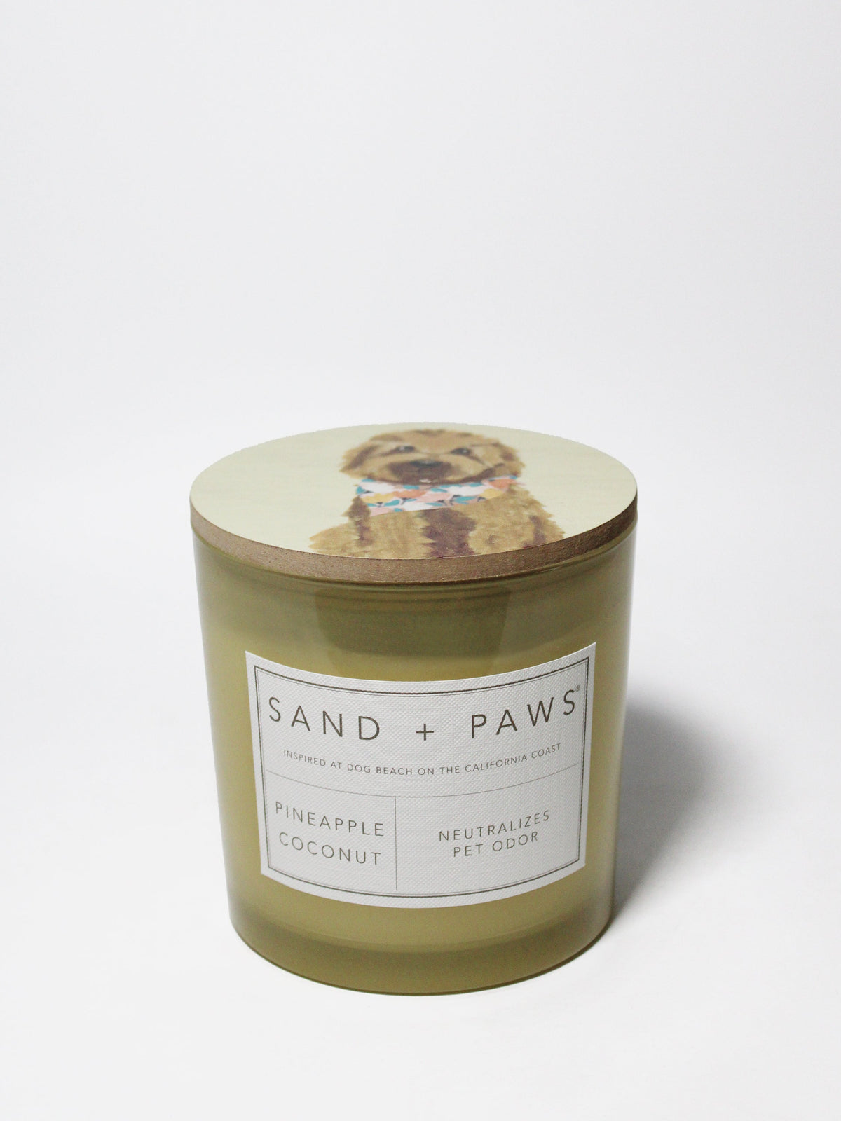 Sand + Paws Pineapple Coconut Cozy 21 oz scented candle