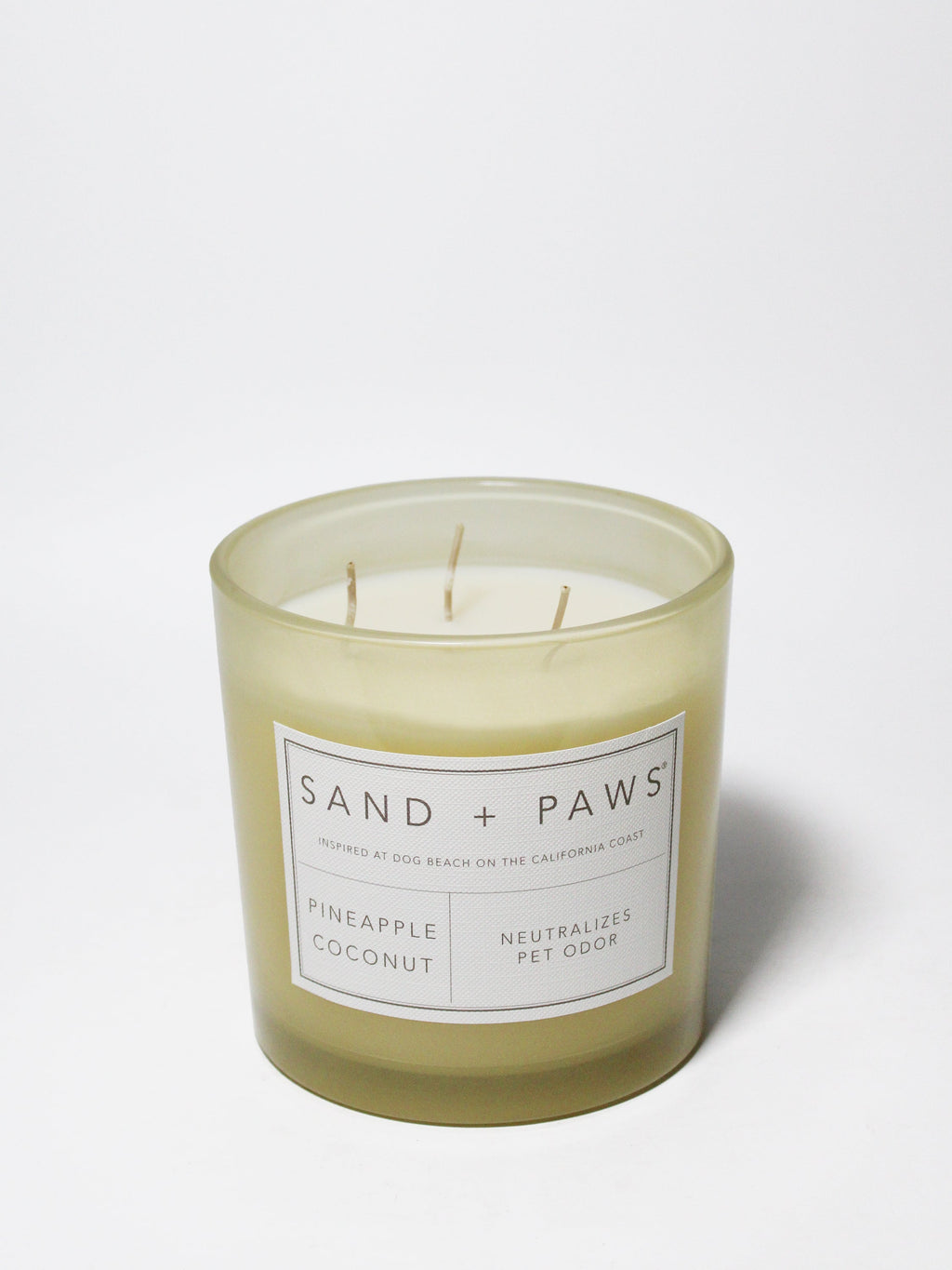 Sand + Paws Pineapple Coconut Cozy 21 oz scented candle