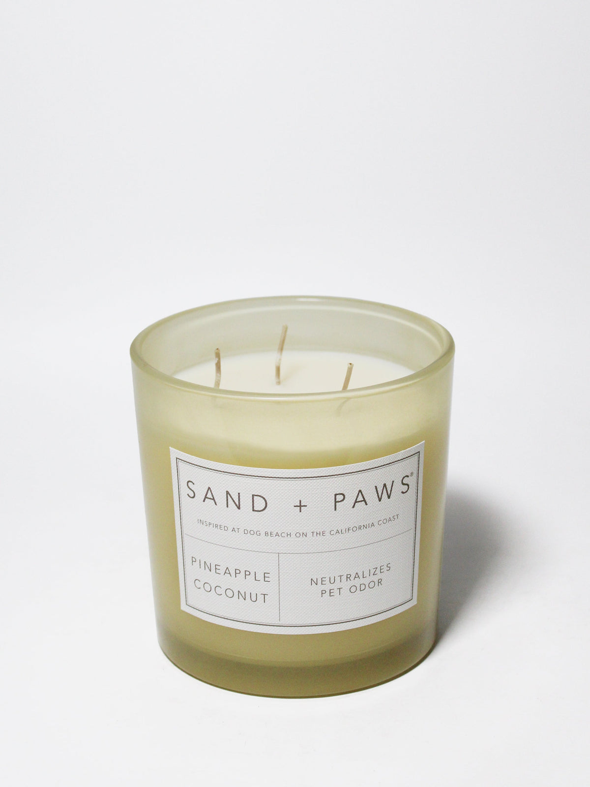 Sand + Paws Pineapple Coconut Cozy 21 oz scented candle