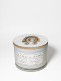 Sand + Paws Vanilla & Amber Cozy 12 oz scented candle