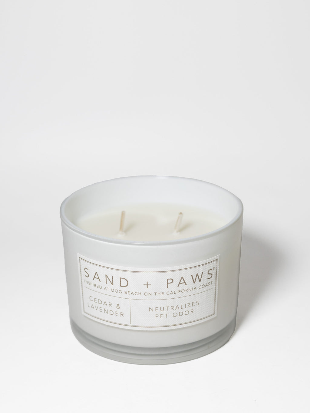 Sand + Paws Cedar & Lavender Cozy 12 oz scented candle