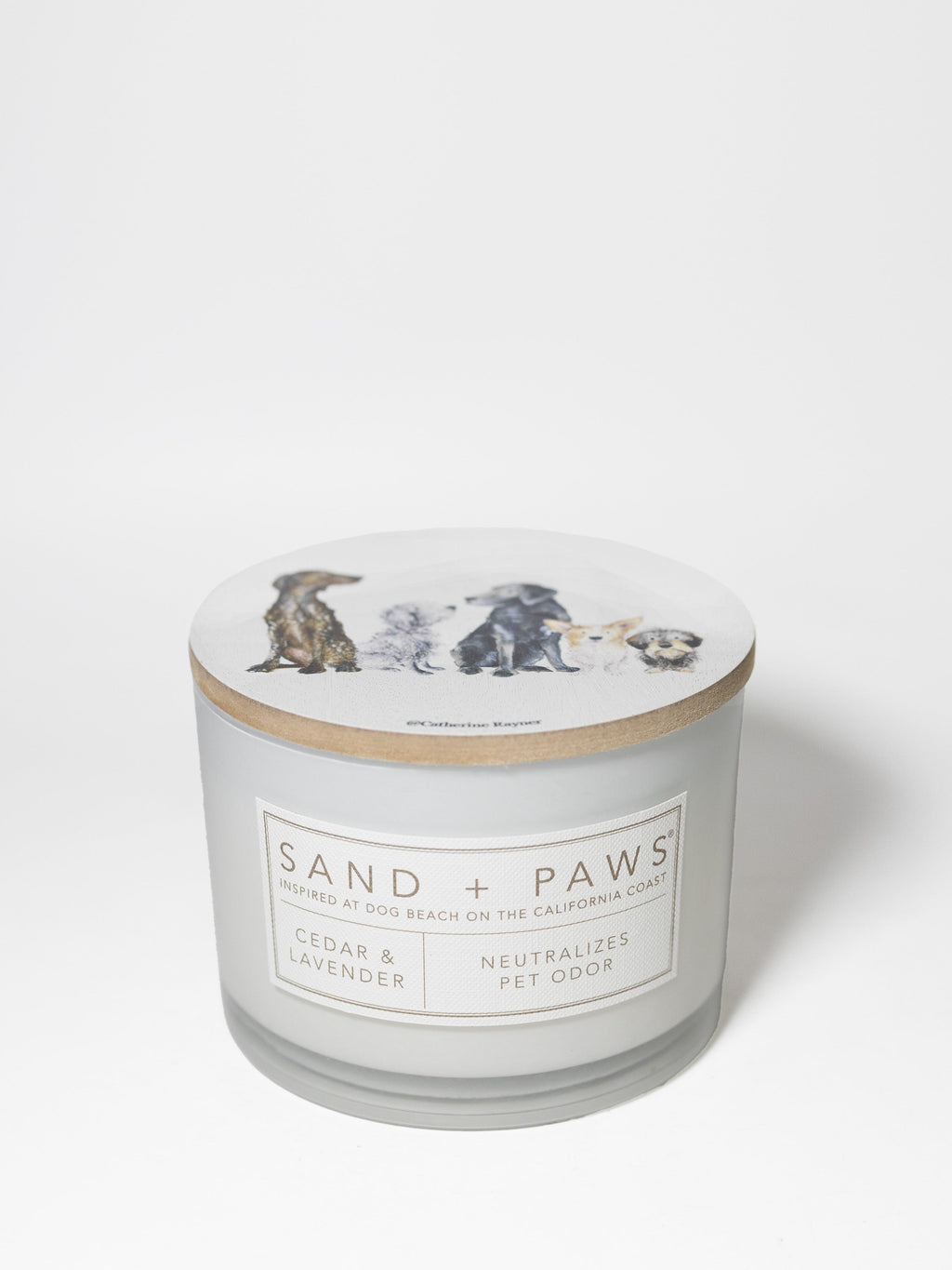 Sand + Paws Cedar & Lavender Cozy 12 oz scented candle
