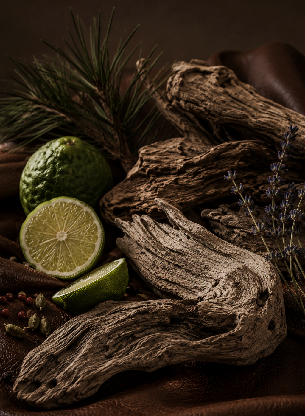 Driftwood & Leather Luxurious 50ml Perfume Oil Dropper