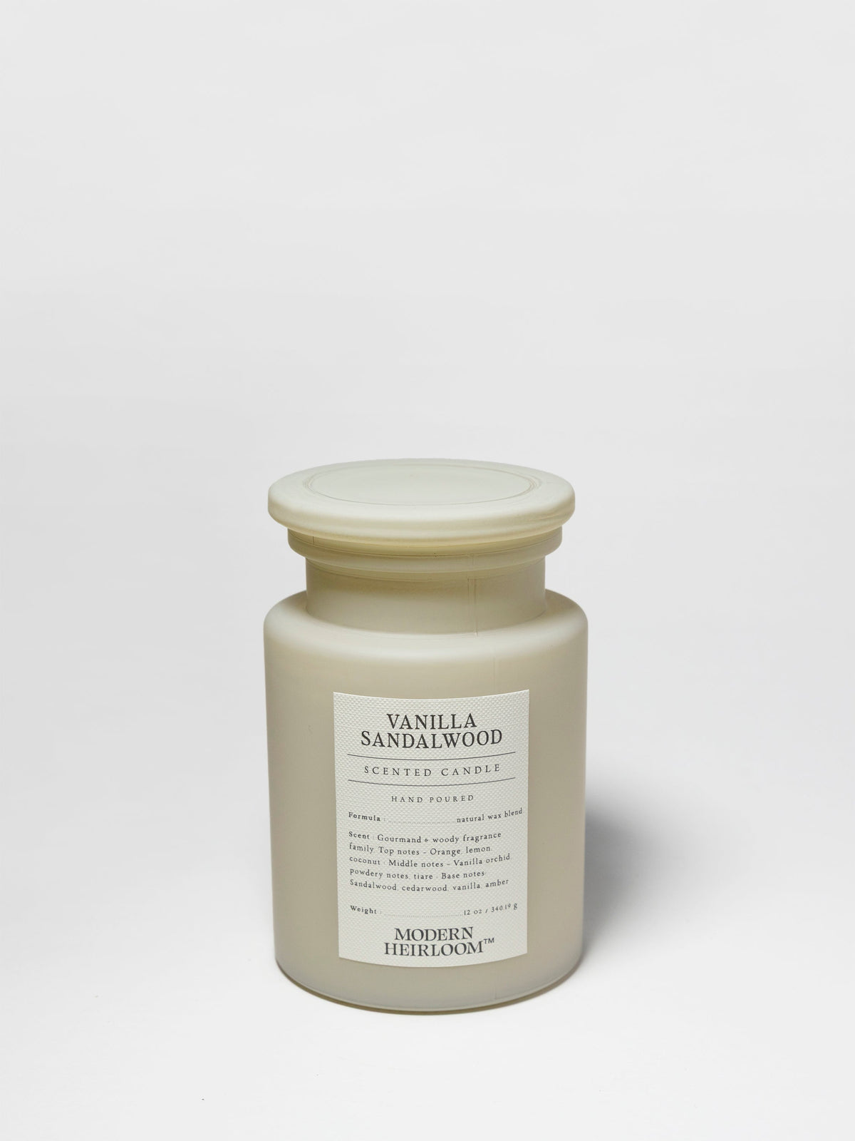 Vanilla Sandalwood Cozy 12 oz scented candle