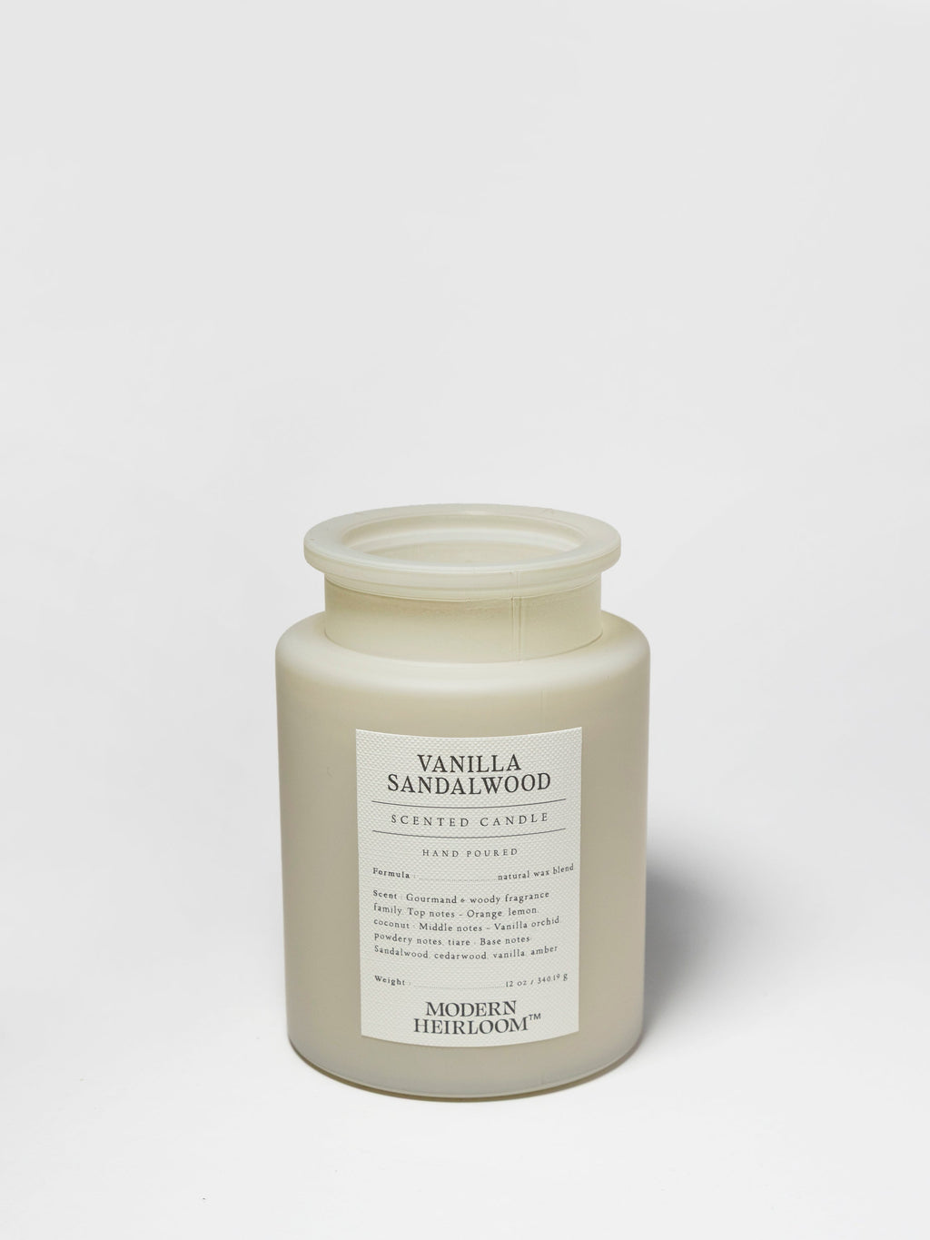 Vanilla Sandalwood Cozy 12 oz scented candle