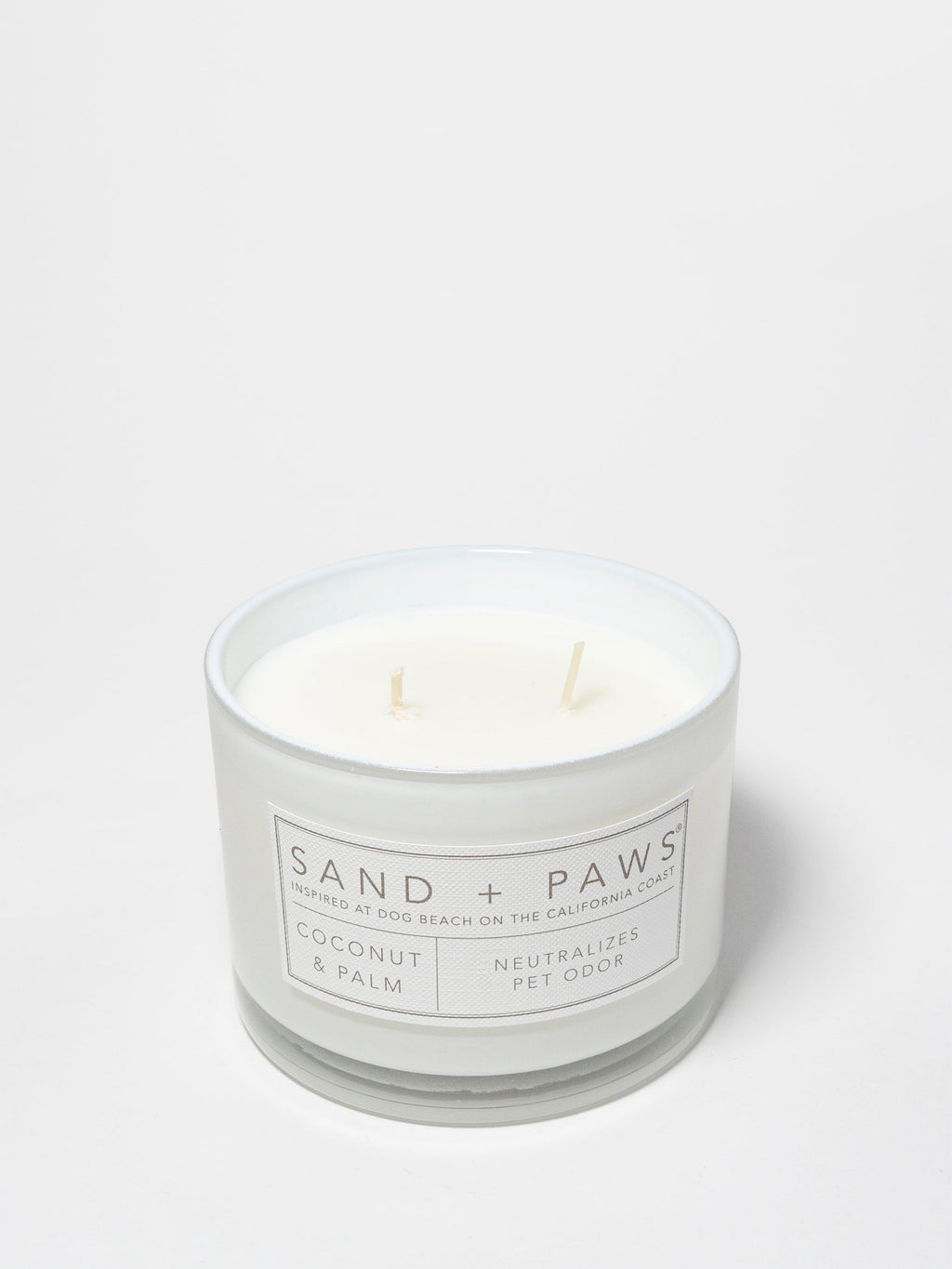 Sand + Paws Coconut & Palm Cozy 12 oz scented candle