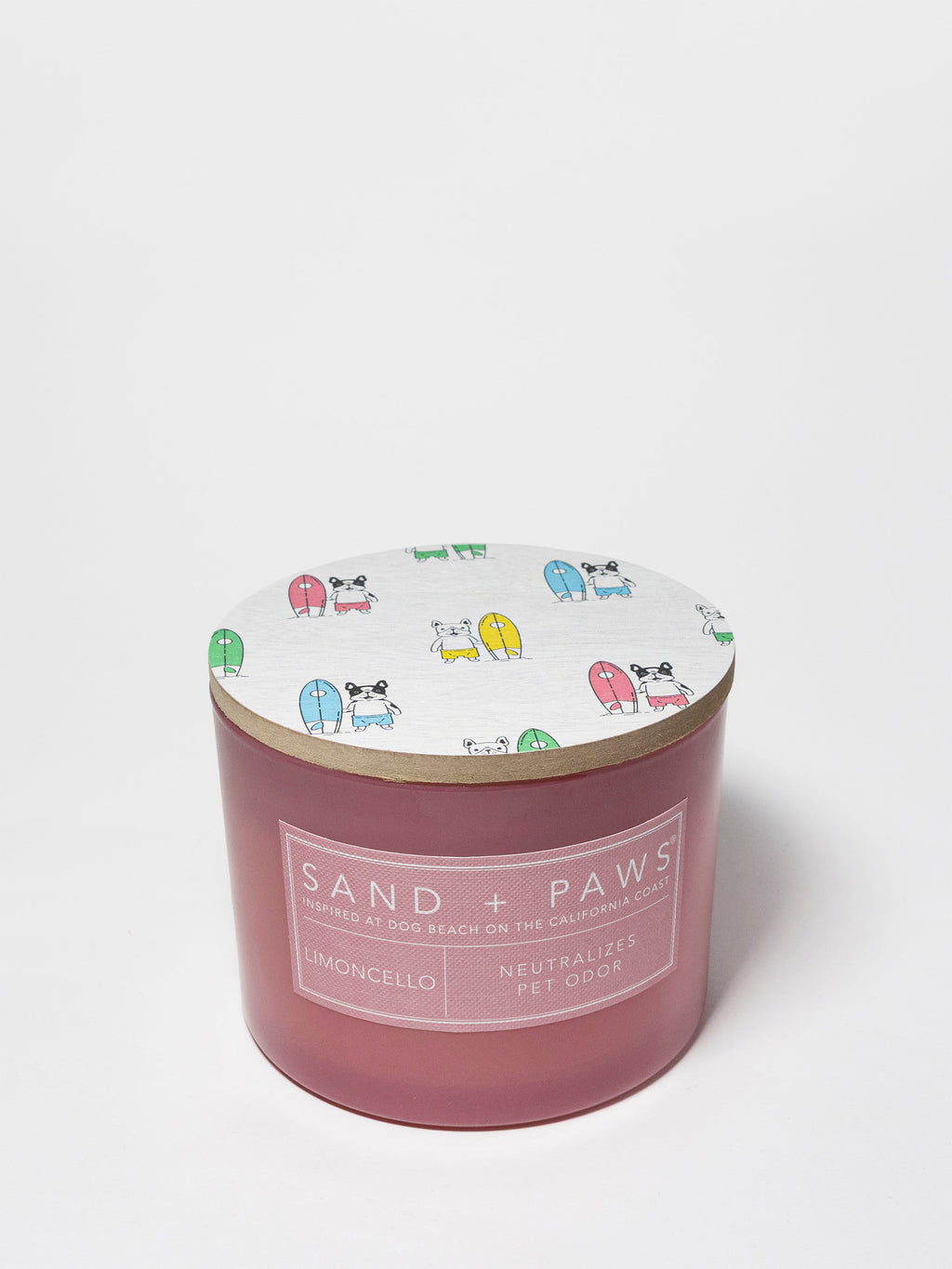Sand + Paws Limoncello Cozy 12 oz scented candle