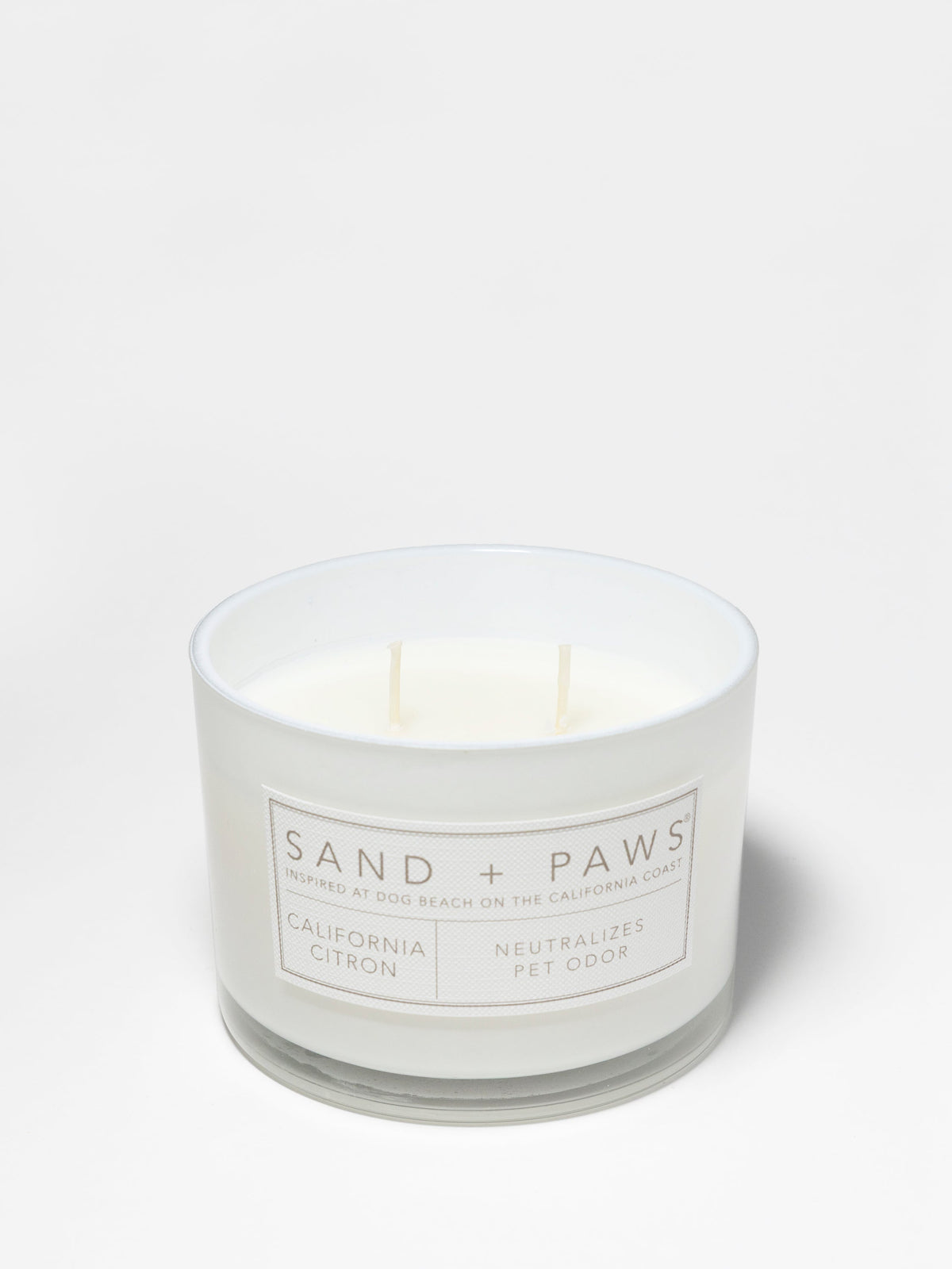 Sand + Paws California Citron Cozy 12 oz scented candle