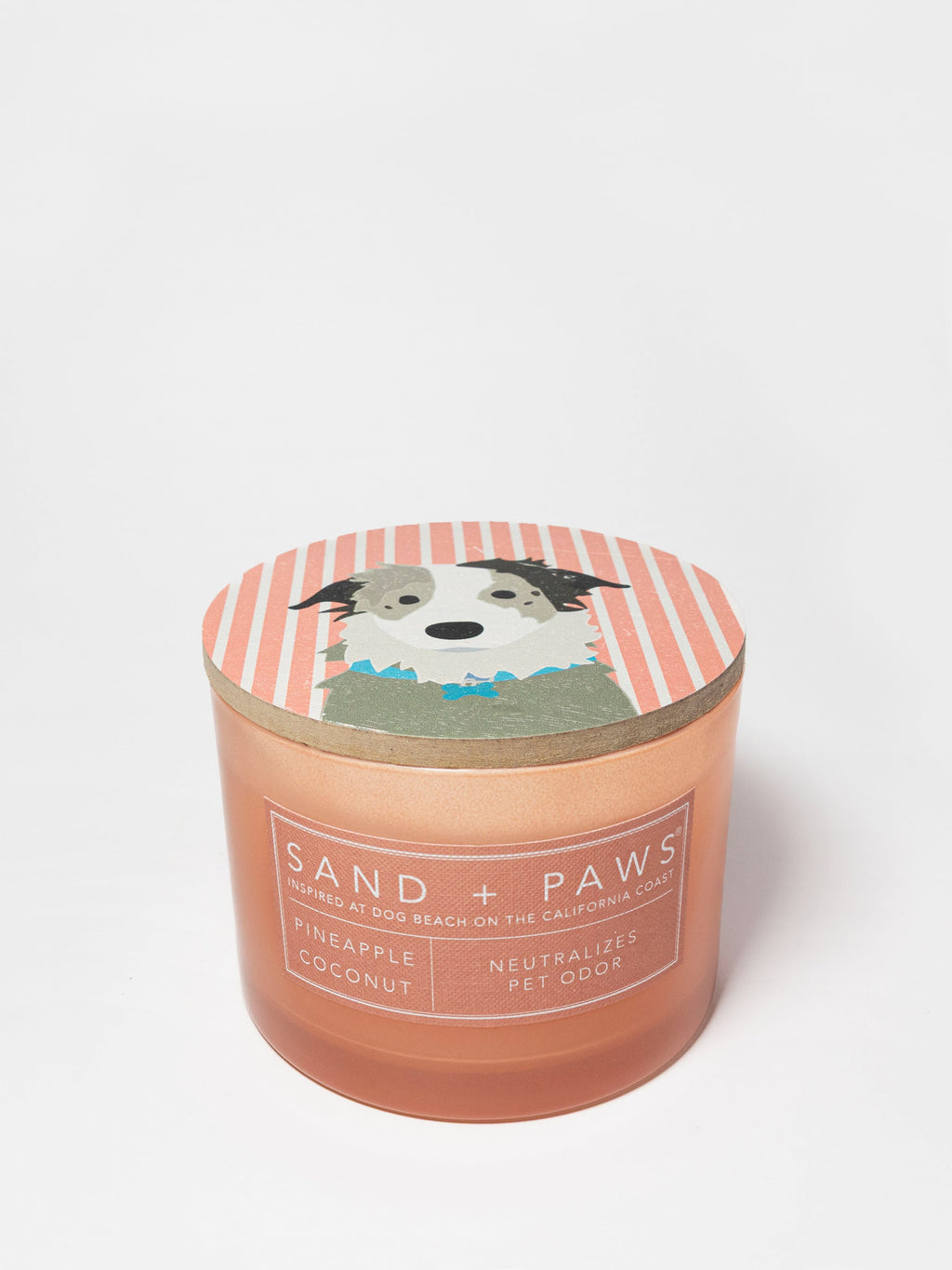 Sand + Paws Pineapple Coconut Cozy 12 oz scented candle