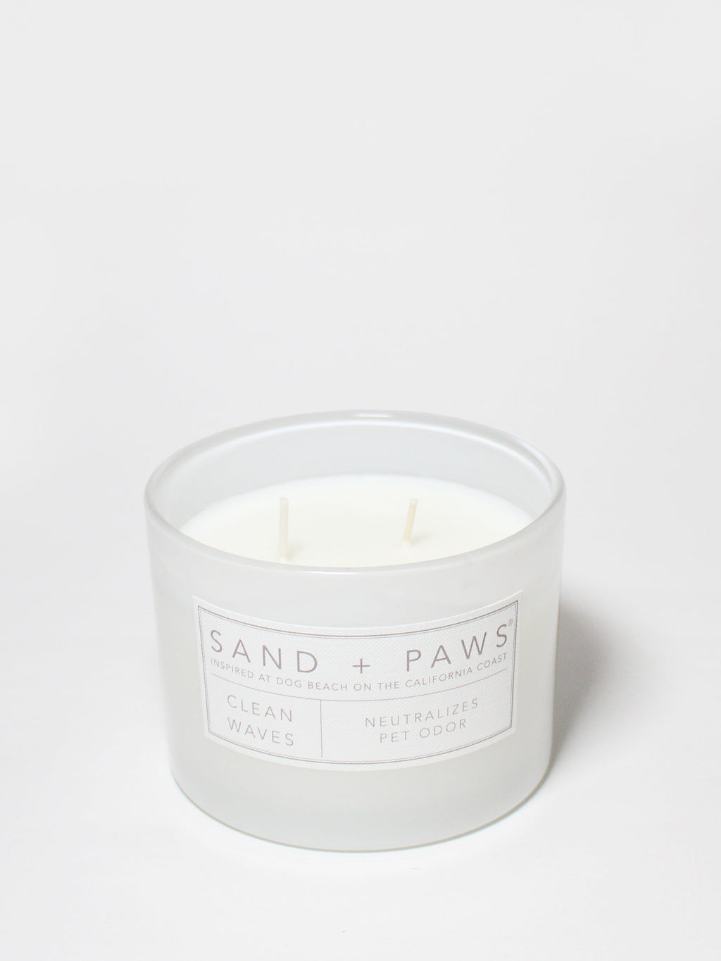 Sand + Paws Clean Waves Cozy 12 oz scented candle