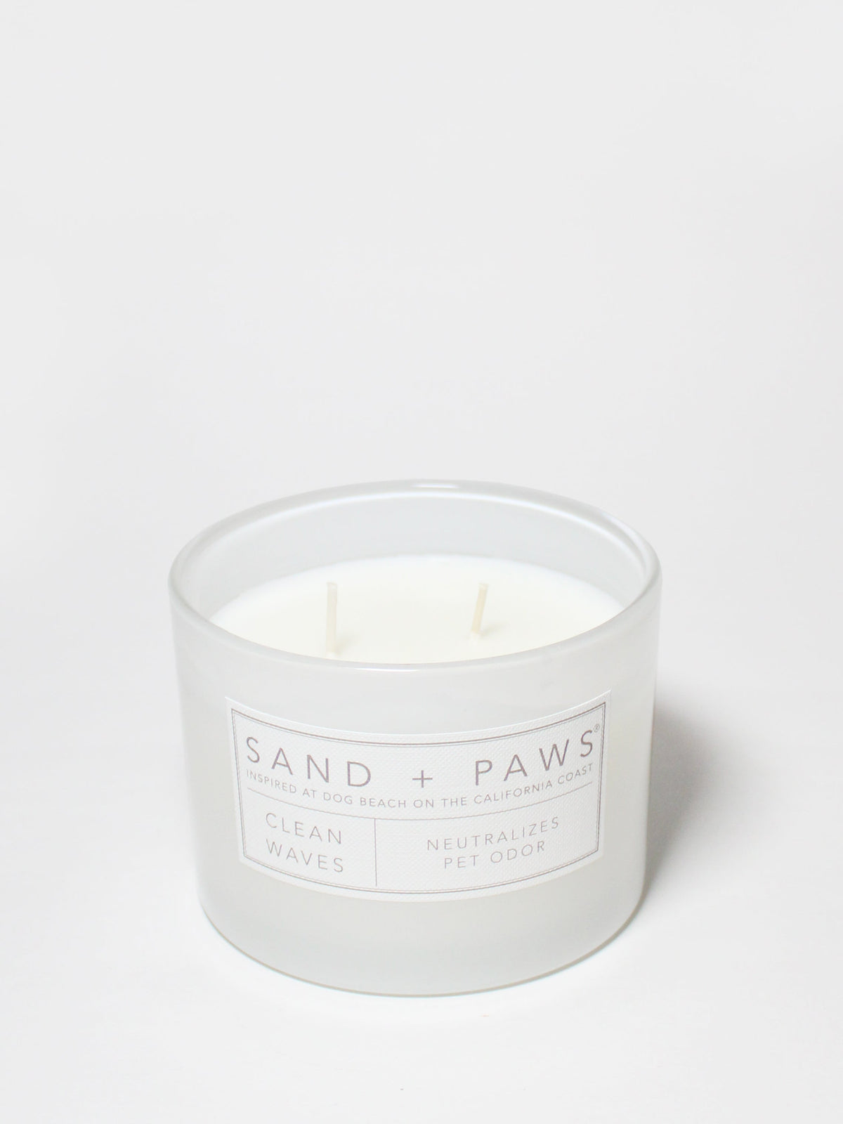 Sand + Paws Clean Waves Cozy 12 oz scented candle