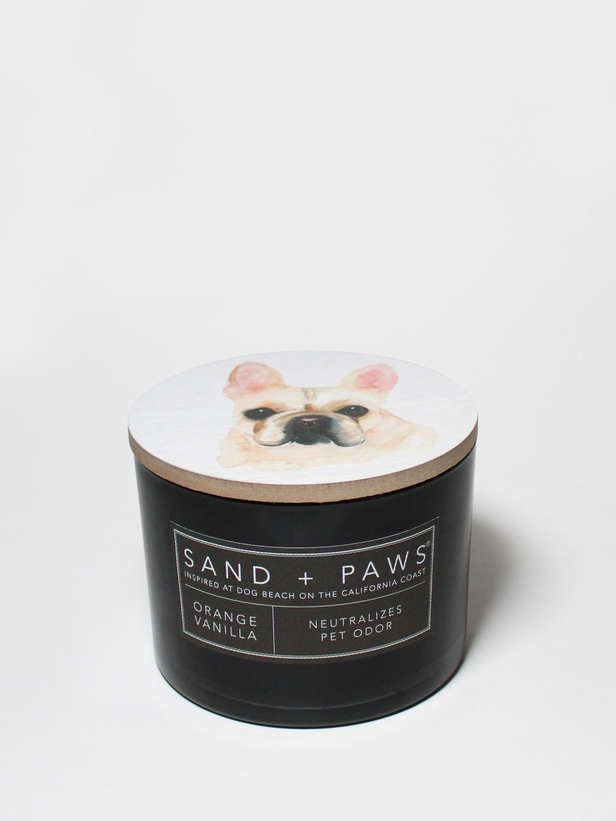 Sand + Paws Orange Vanilla Cozy 12 oz scented candle