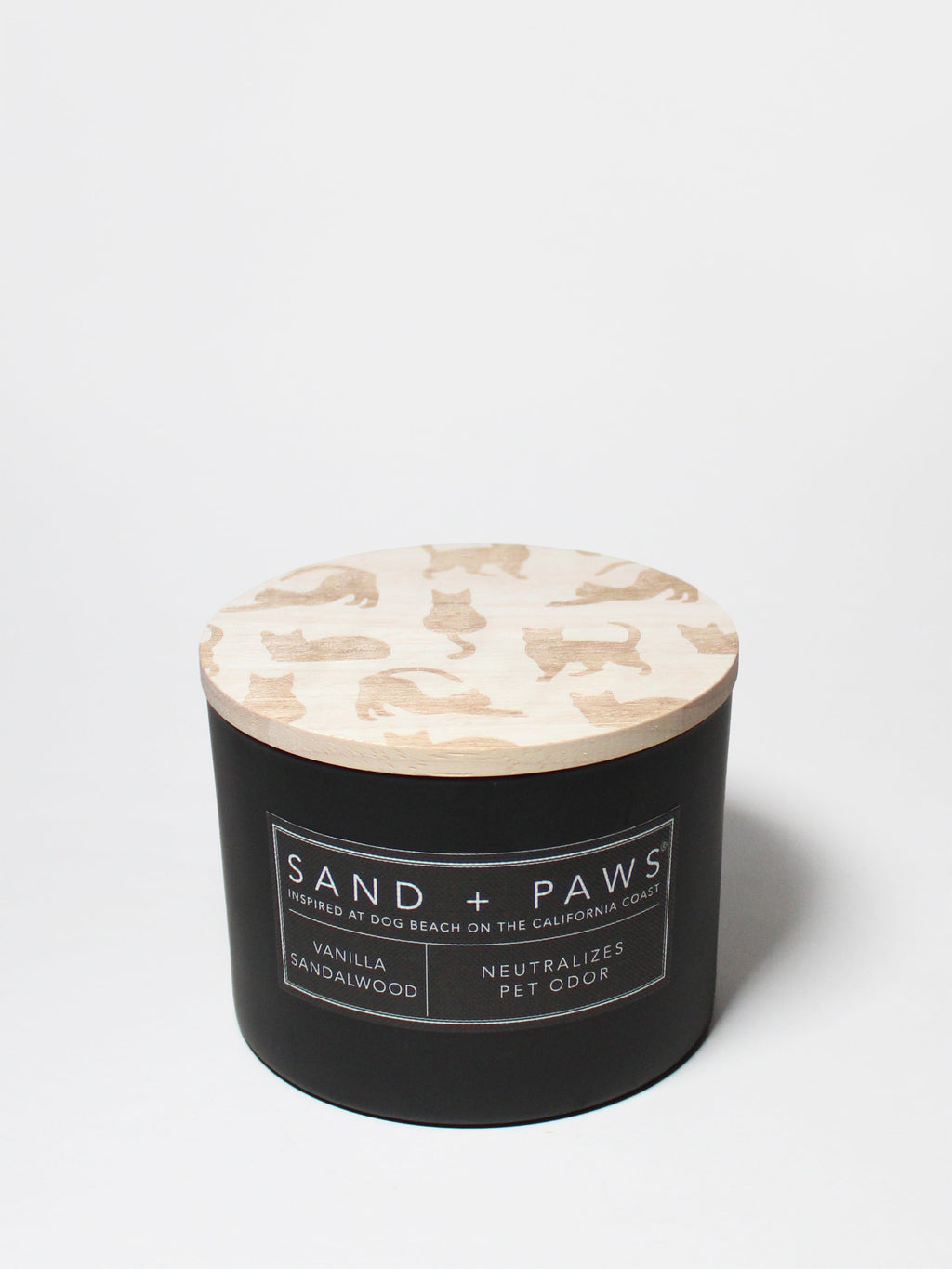 Sand + Paws Vanilla Sandalwood Cozy 12 oz scented candle