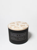 Sand + Paws Vanilla Sandalwood Cozy 12 oz scented candle