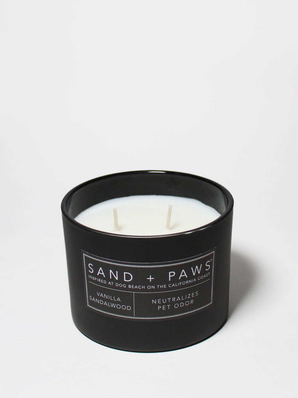 Sand + Paws Vanilla Sandalwood Cozy 12 oz scented candle