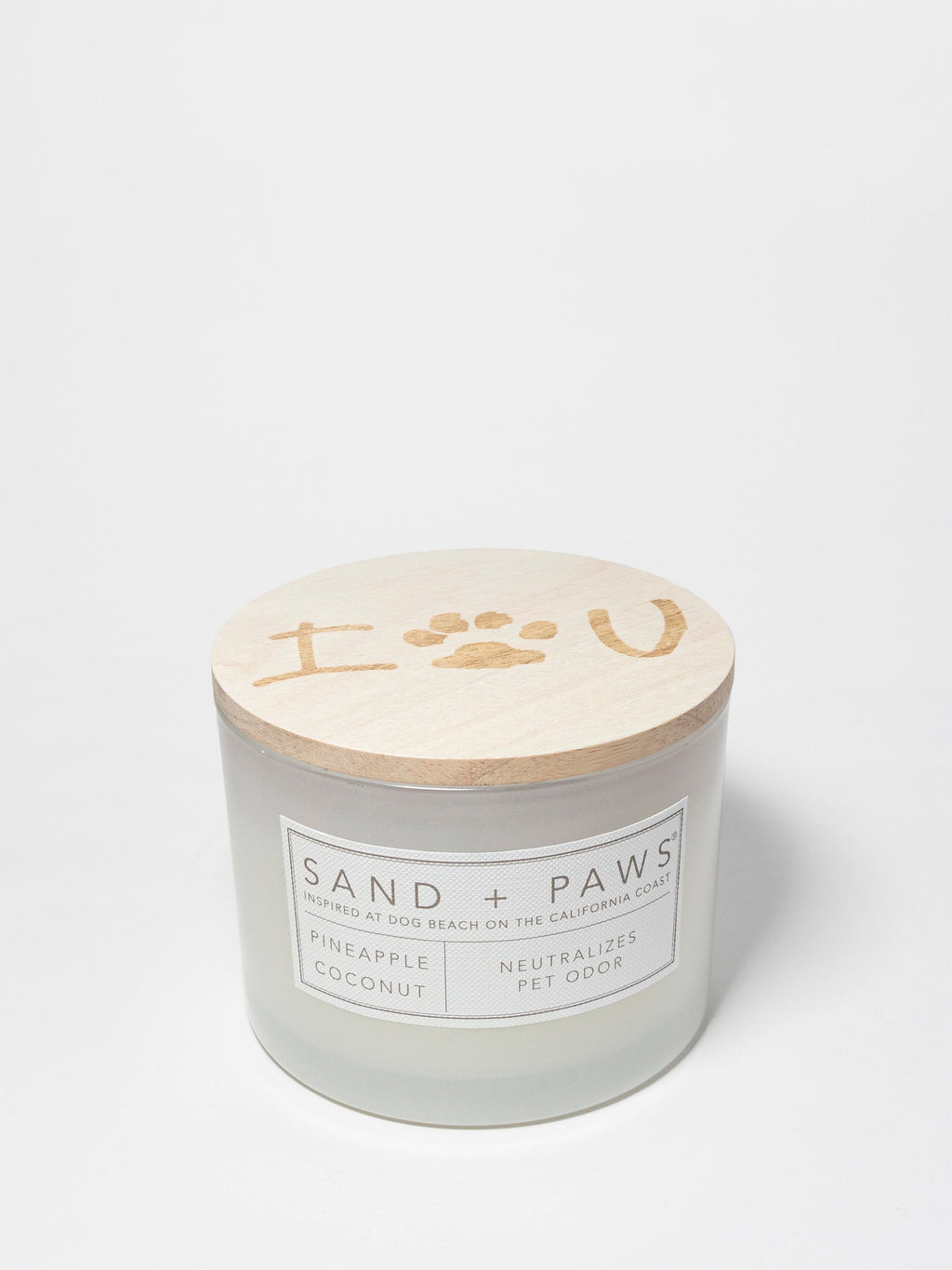 Sand + Paws Pineapple Coconut Cozy 12 oz scented candle