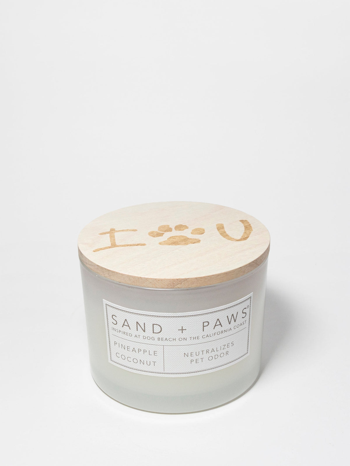 Sand + Paws Pineapple Coconut Cozy 12 oz scented candle