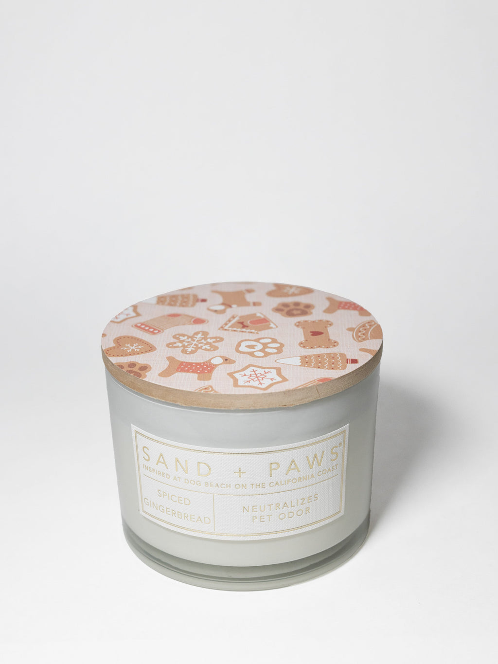 Sand + Paws Spiced Gingerbread Cozy 12 oz scented candle